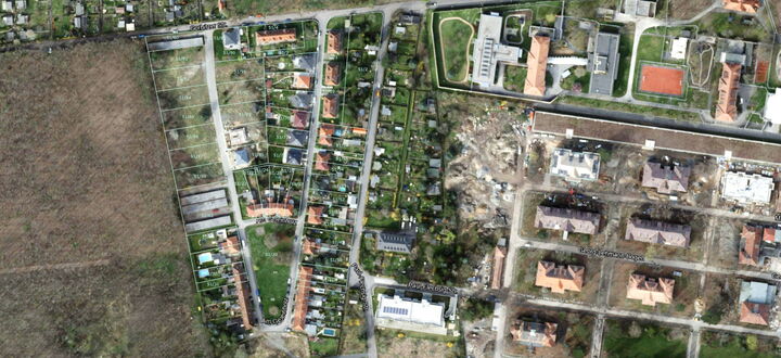 Baufelder innerhalb der Leine-Siedlung